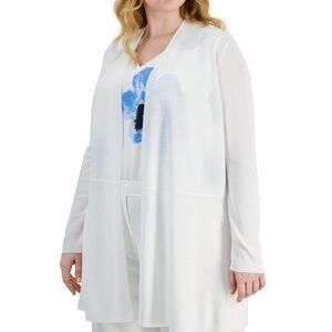 Anne Klein new white open cardigan